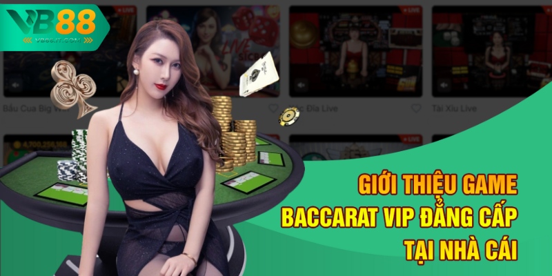Giới thiệu game Baccarat VIP đẳng cấp tại nhà cái