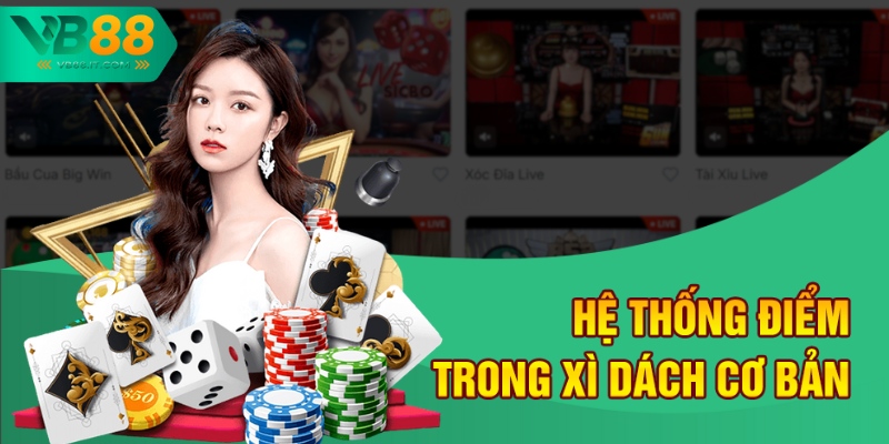 Hệ Thống Điểm Trong Xì Dách - VB88 Hướng Dẫn Cho Người Mới 1 Hệ thống điểm trong Xì dách cơ bản